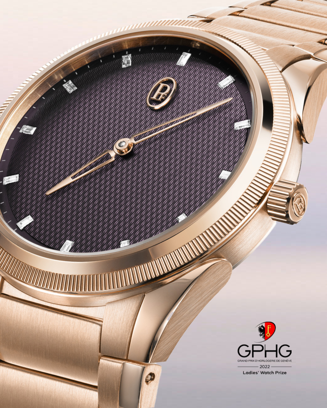 PARMIGIANI FLEURIER TONDA PF  AUTOMATIC 36MM 精鋼玫瑰金深紅寶石