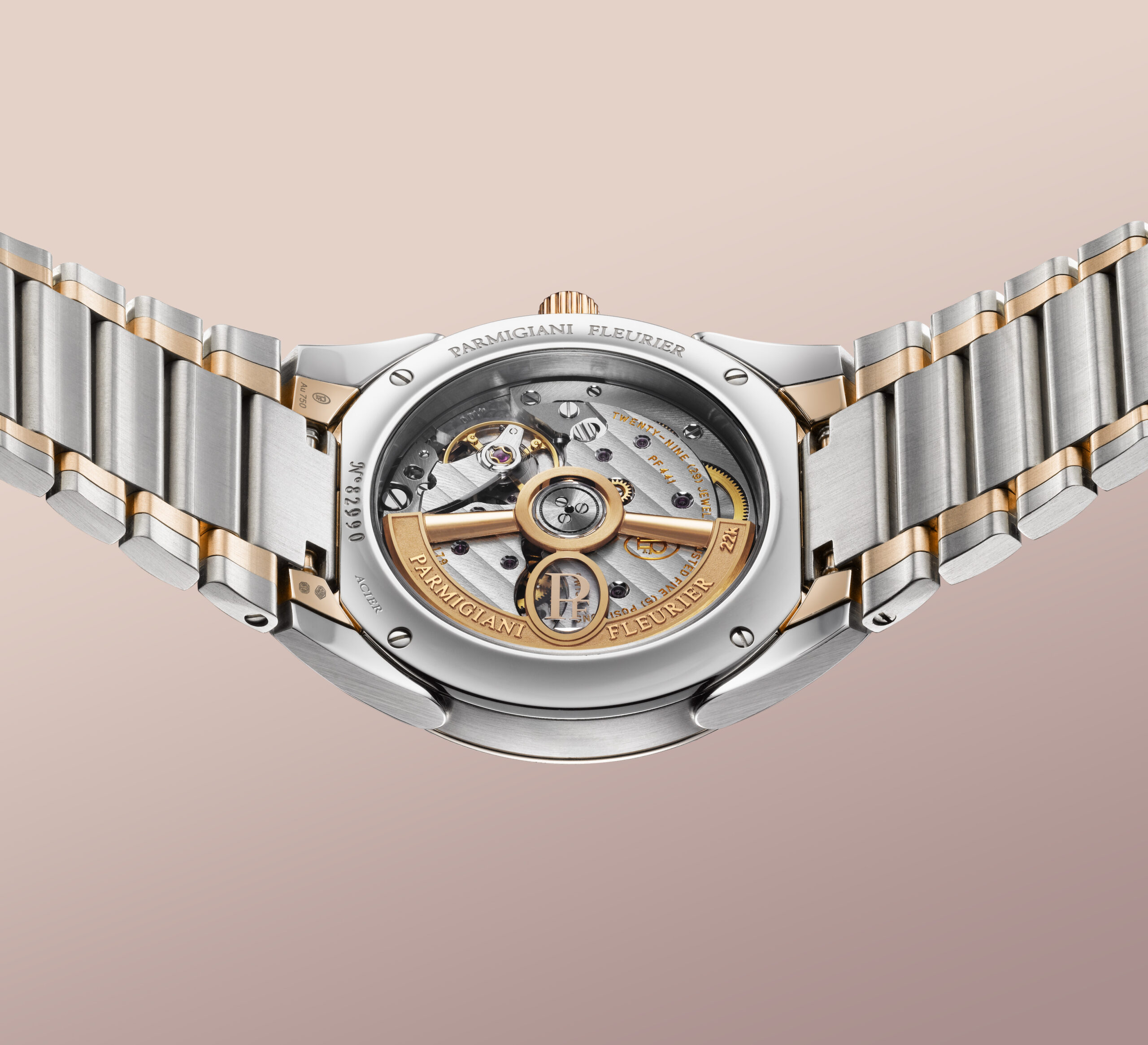 PARMIGIANI FLEURIER TONDA PF  AUTOMATIC 36MM 精鋼玫瑰金深紅寶石