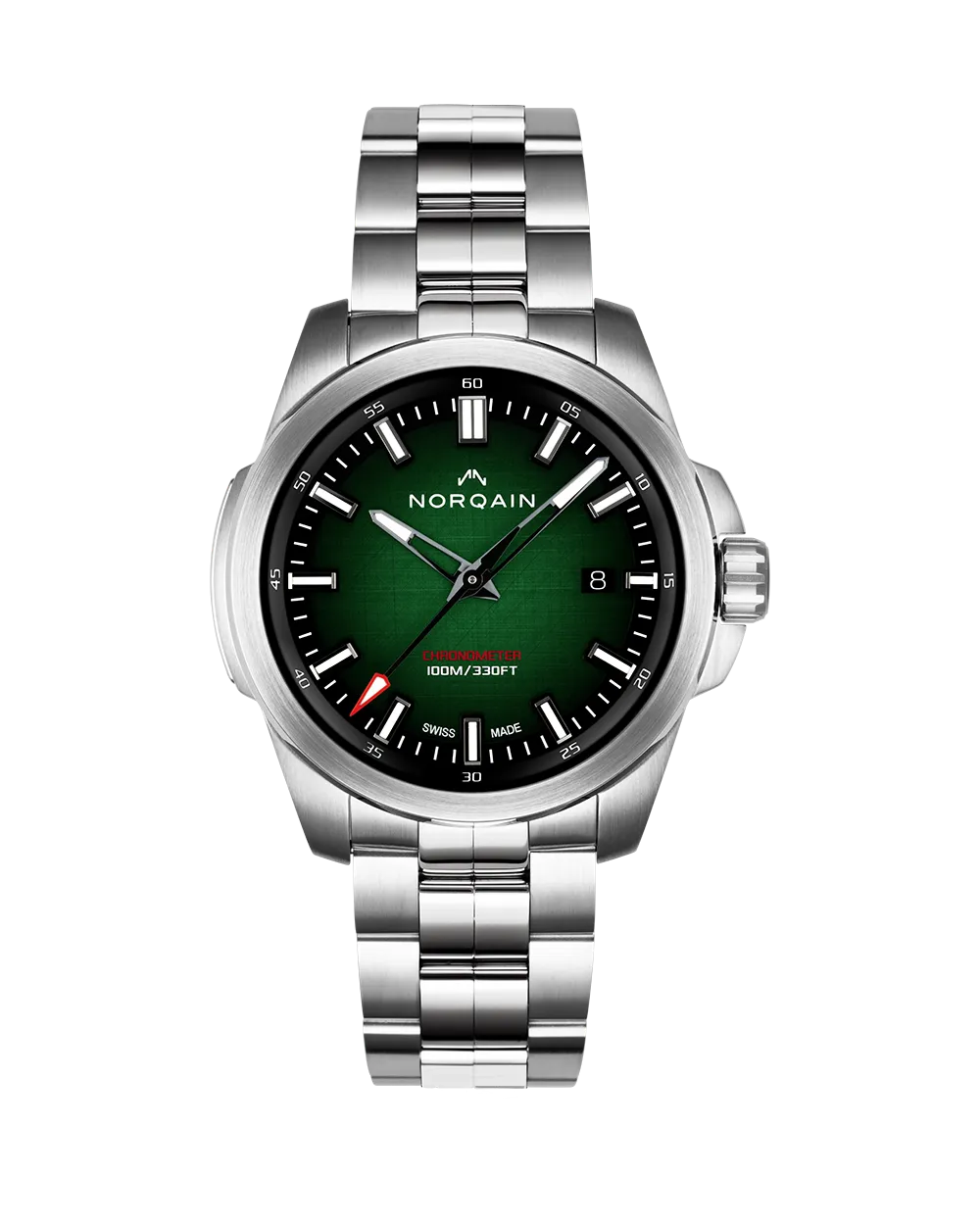 Independence 40mm漸層綠色錶盤