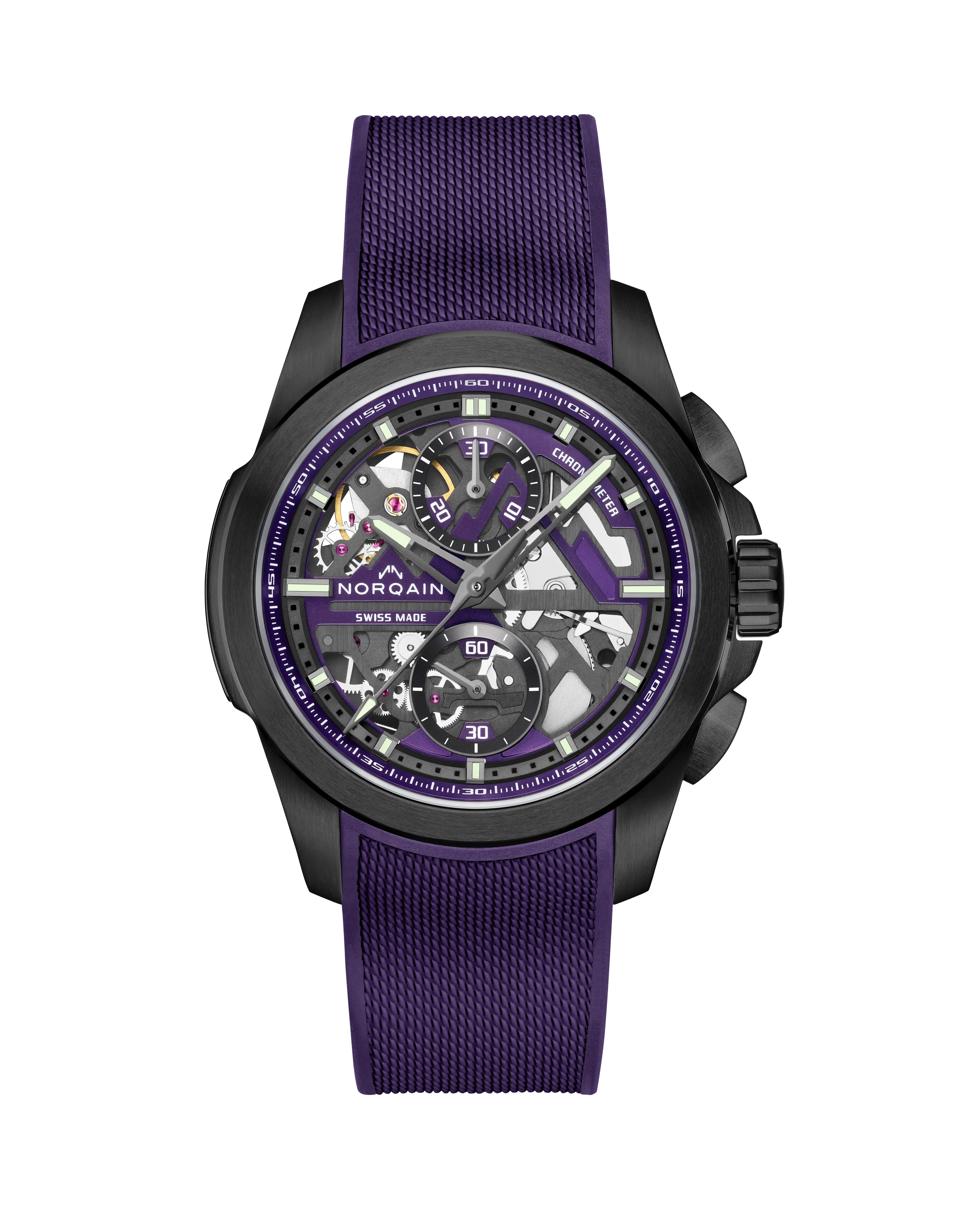 独立镂空计时码表 42mm DLC 钛限量版