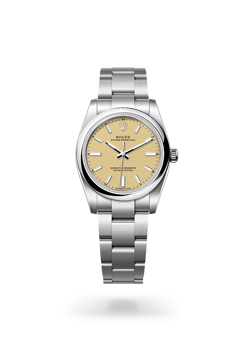 Rolex Oyster Perpetual 34 in Oystersteel, M124200-0007 - Global Timepieces