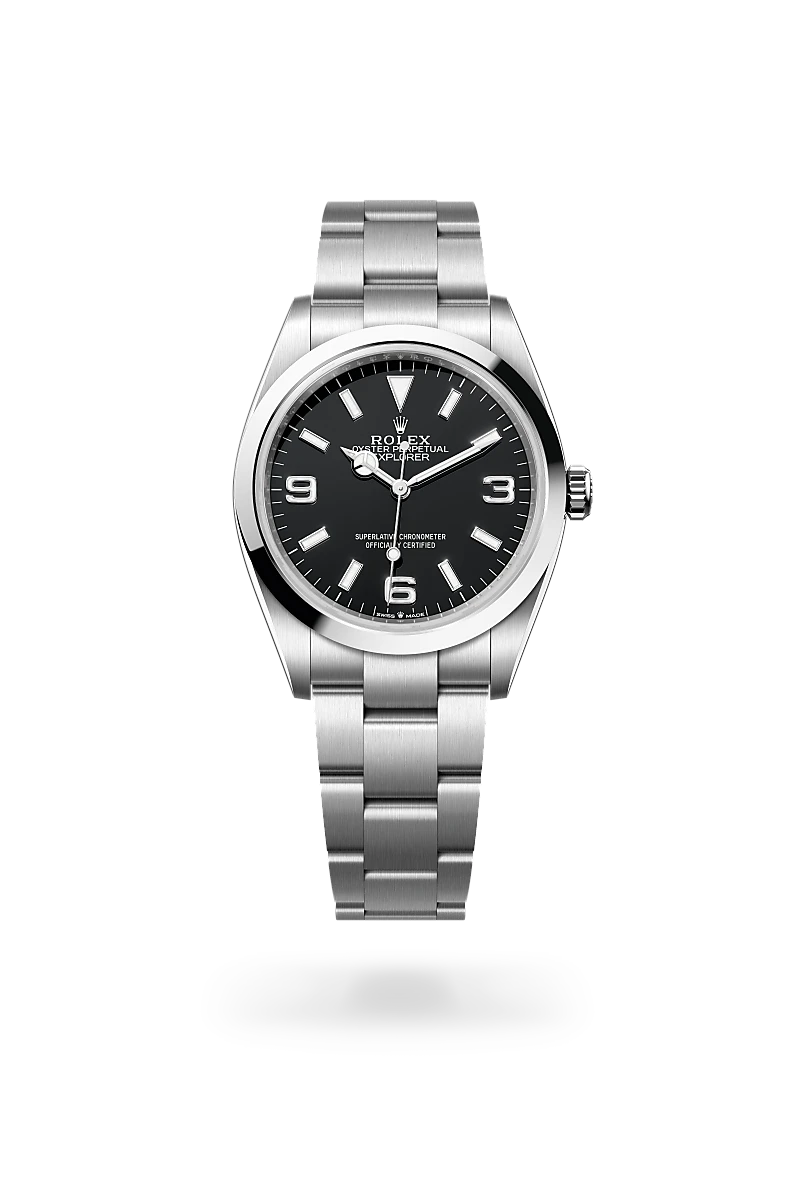 Rolex Explorer 36 in Oystersteel, M124270-0001 - Global Timepieces