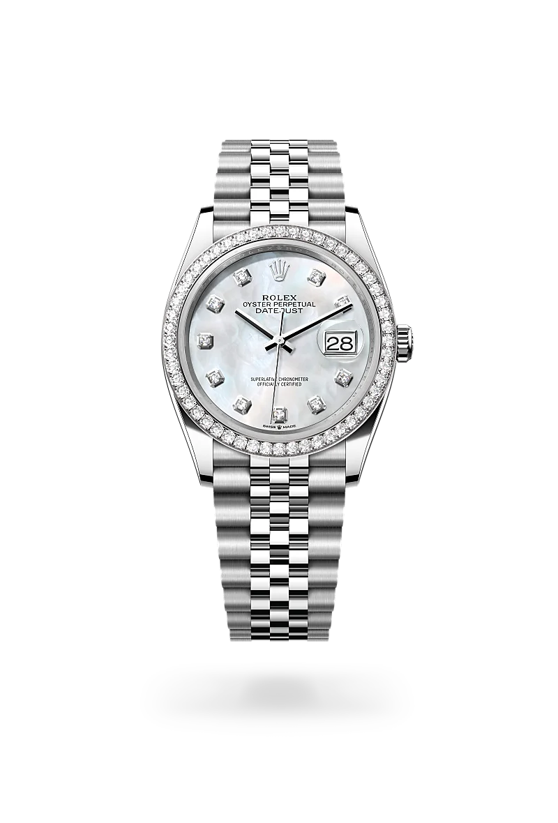 Rolex Datejust 36腕錶白色黃金鋼（蠔式鋼與白色黃金的組合）款，M126284RBR-0011 - 高時錶行