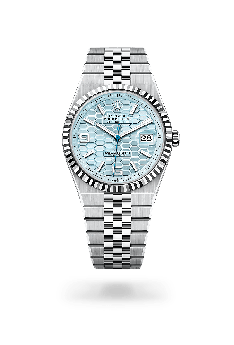 Rolex Land-Dweller 40 in Platinum, M127336-0001 - Global Timepieces