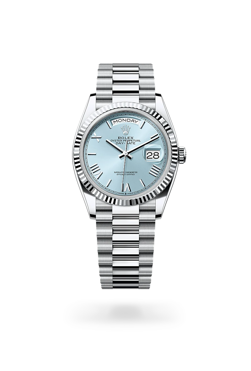 Rolex Day-Date 36 in Platinum, M128236-0018 - Global Timepieces