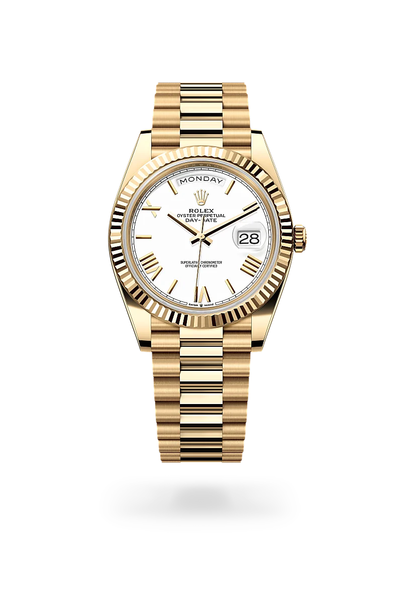 Rolex Day-Date 40 in 18 ct yellow gold, M228238-0042 - Global Timepieces