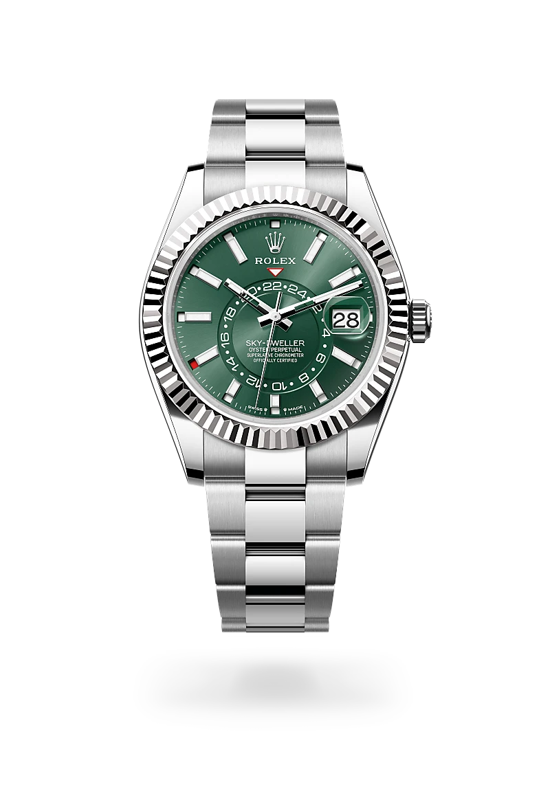 Rolex Sky-Dweller in White Rolesor - combination of Oystersteel and white gold, M336934-0001 - Global Timepieces
